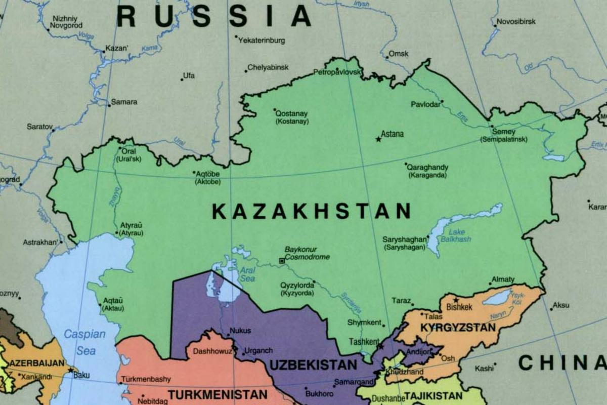 χάρτης του στο αλμάτι, Καζακστάν