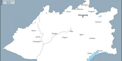 Χάρτης της karaganda Καζακστάν