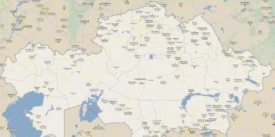 Χάρτης του Καζακστάν δρόμο