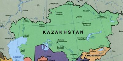 Χάρτης του στο αλμάτι, Καζακστάν