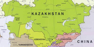 Χάρτης του tengiz Καζακστάν