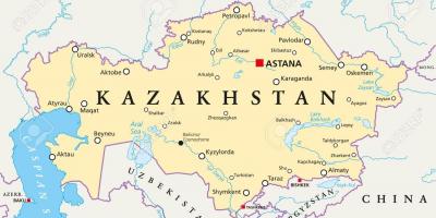 Χάρτης της αστάνα Καζακστάν